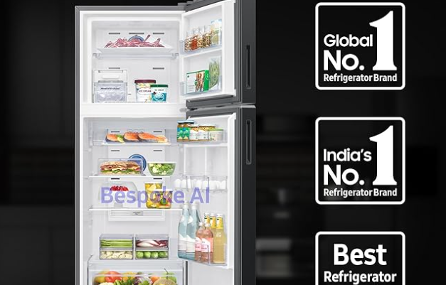 Samsung 330L Convertible 5-in-1 AI Refrigerator for Home Kitchen 2025