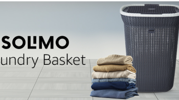 Stylish best buy laundry basket from Amazon with air vents and large capacity
