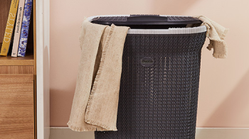 Stylish best buy laundry basket from Amazon with air vents and large capacity