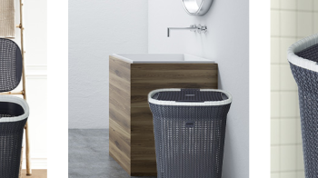 Durable plastic laundry basket for keeping dirty clothes fresh and organized
