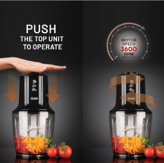 Effortless kitchen chopper with large bowl and powerful motor for easy cooking