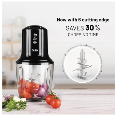Electric chopper with large bowl and stainless steel blades – must buy kitchen essential