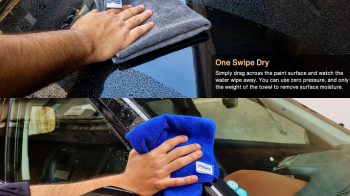 Premium SOFTSPUN microfiber cloth for streak-free car cleaning