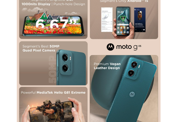 Motorola Moto smartphone below 8000 with premium design and 5000mAh battery