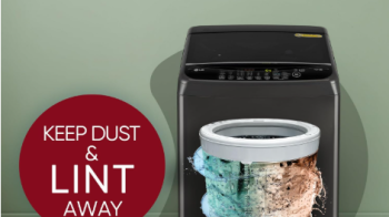 LG 9kg washing machine top load with 8 wash programs