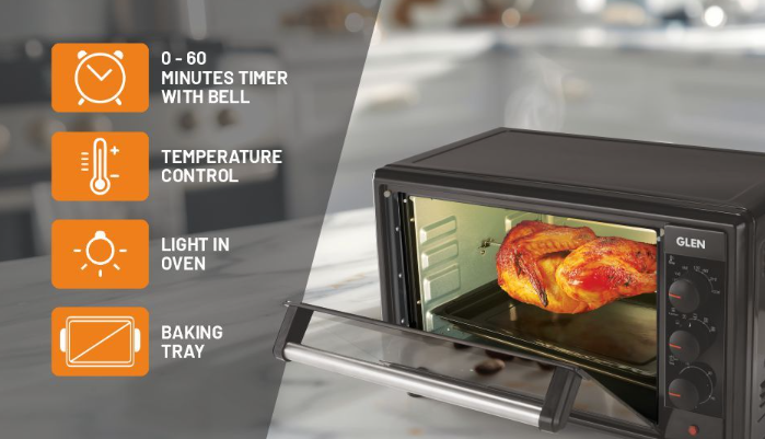 Buy GLEN OTG oven for kitchen with rotisserie function under Rs.5000