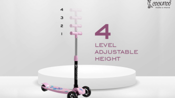 Foldable kick scooter with LED wheels for kids birthday gift 2025